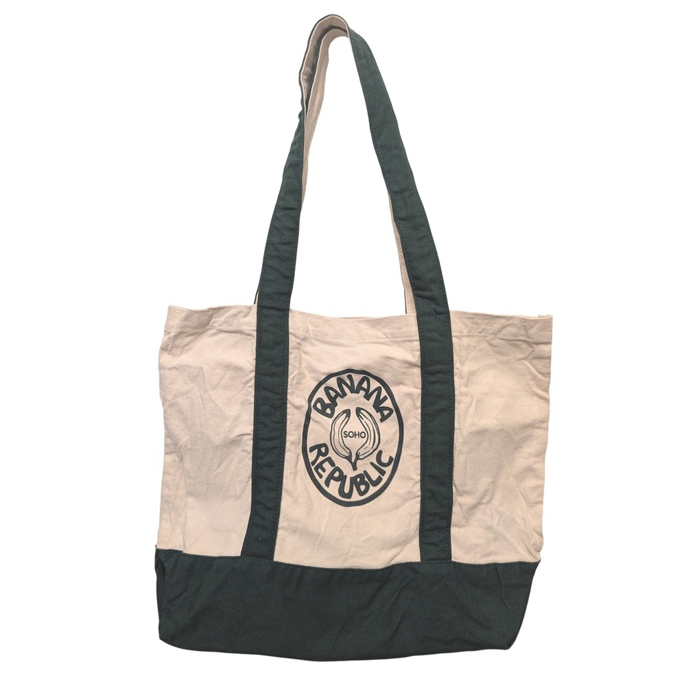 Banana Republic Soho Canvas Tote Bag Banana Logo New York‎ City NYC Market